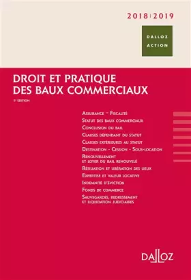 Couverture du produit · Droit et pratique des baux commerciaux