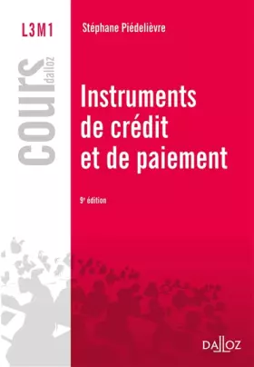 Couverture du produit · Instruments de paiement et de crédit - 9e éd.