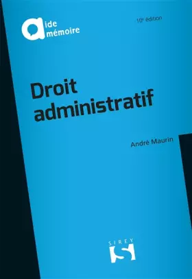 Couverture du produit · Droit administratif - 9e éd.