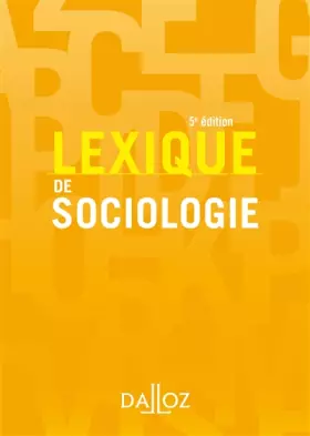 Couverture du produit · Lexique de sociologie