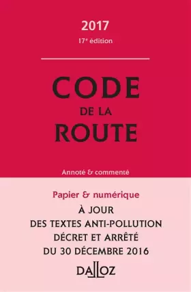 Couverture du produit · Code de la route: Annoté et commenté