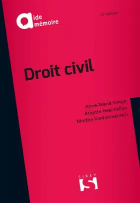 Couverture du produit · Droit civil - 12e éd.