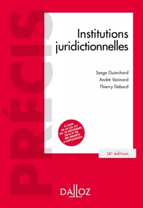 Couverture du produit · Institutions juridictionnelles