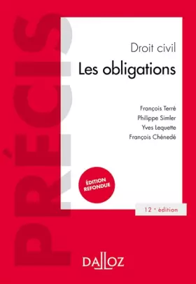 Couverture du produit · Droit civil Les obligations 12ed
