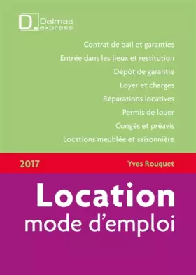 Couverture du produit · Location mode d'emploi