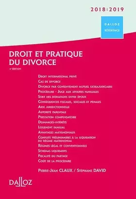 Couverture du produit · Droit et pratique du divorce