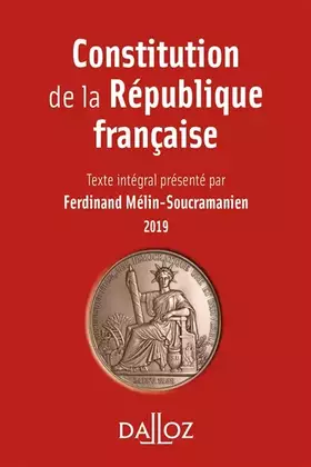 Couverture du produit · Constitution de la République française