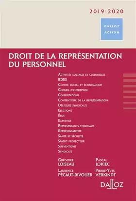Couverture du produit · Droit de la représentation du personnel