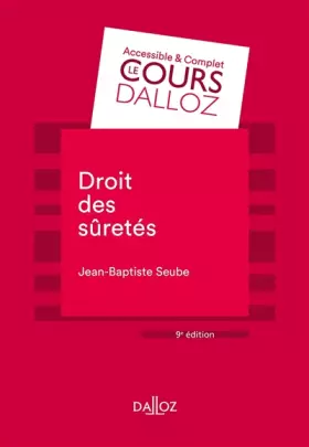 Couverture du produit · Droit des sûretés