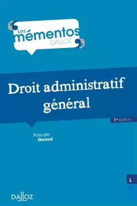 Couverture du produit · Droit administratif général