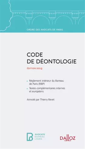 Couverture du produit · Code de déontologie