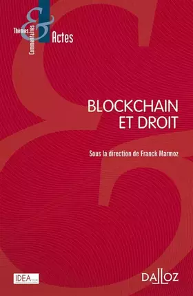 Couverture du produit · Blockchain et droit