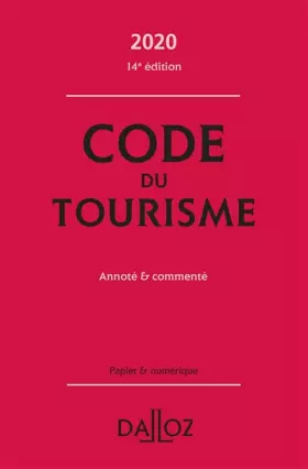 Couverture du produit · Code du tourisme 2020, annoté et commenté - 14e ed.