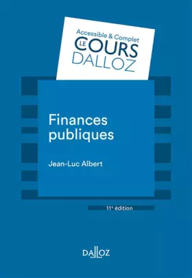 Couverture du produit · Finances publiques. 11e éd.