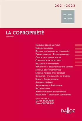 Couverture du produit · La copropriété 2021/2022. 10e éd.