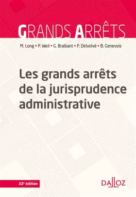 Couverture du produit · Les grands arrêts de la jurisprudence administrative