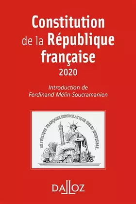 Couverture du produit · Constitution de la République française