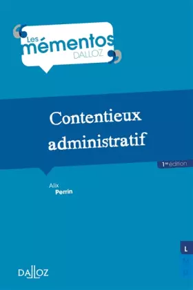 Couverture du produit · Contentieux administratif