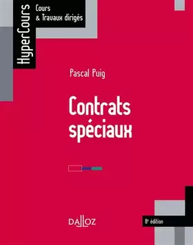 Couverture du produit · Contrats spéciaux. 8e éd.