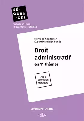 Couverture du produit · Droit administratif en 11 thèmes