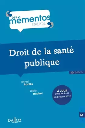 Couverture du produit · Droit de la santé publique