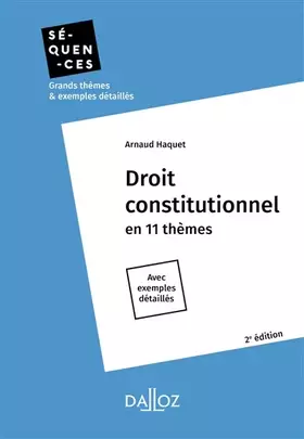 Couverture du produit · Droit constitutionnel