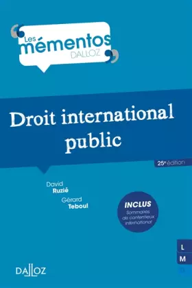 Couverture du produit · Droit international public