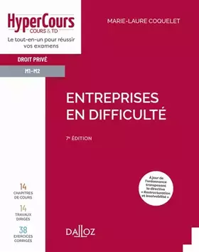 Couverture du produit · Entreprises en difficulté 7ed