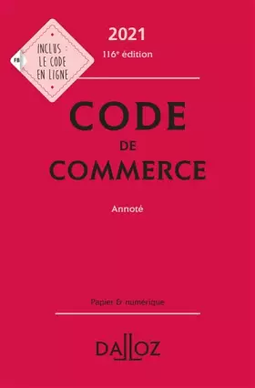 Couverture du produit · Code de commerce annoté