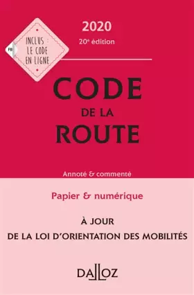 Couverture du produit · Code de la route: Annoté & commenté