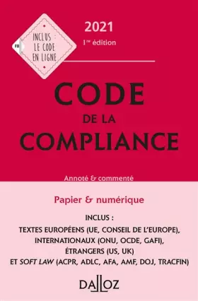 Couverture du produit · Code de la compliance