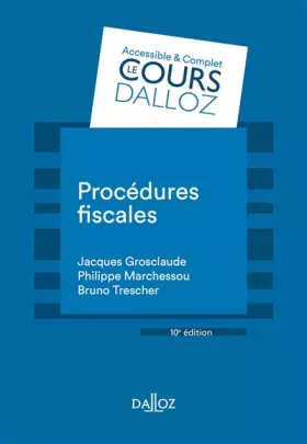 Couverture du produit · Procédures fiscales 10ed