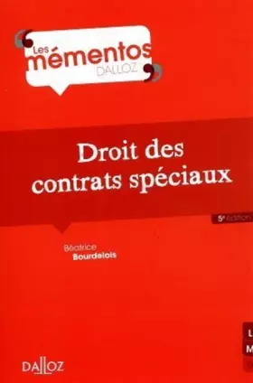 Couverture du produit · Droit des contrats spéciaux - 5e ed.