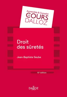 Couverture du produit · Droit des sûretés 10ed - Cours