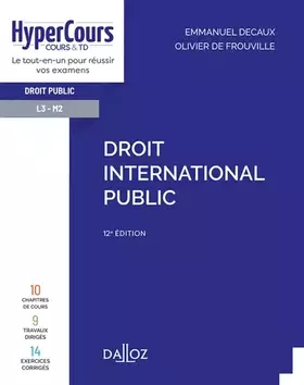 Couverture du produit · Droit international public. 12e éd.