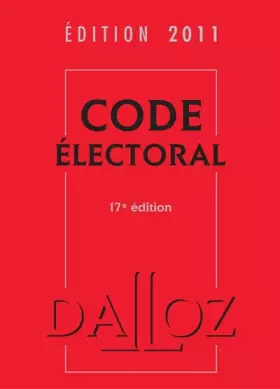 Couverture du produit · Code électoral 2011