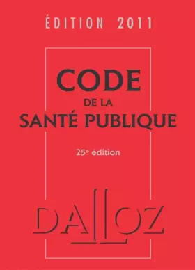 Couverture du produit · Code de la santé publique