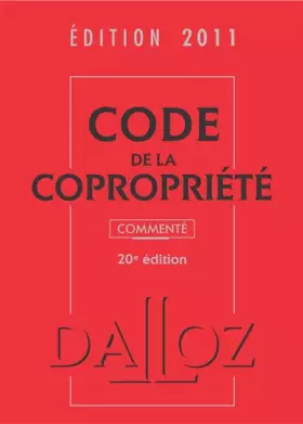 Couverture du produit · Code de la copropriété commenté 2011