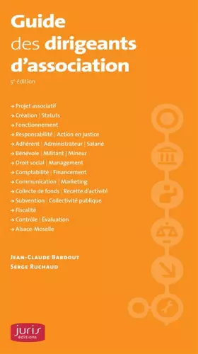 Couverture du produit · Guide dirigeant association