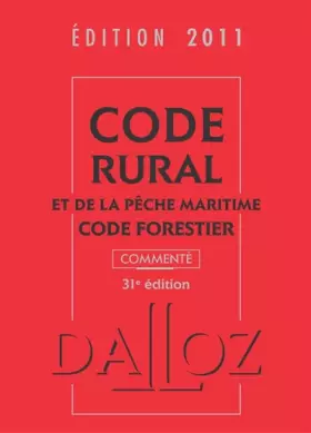 Couverture du produit · Code rural et de la pêche maritime, code forestier commenté