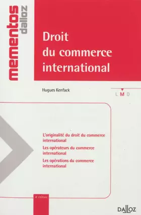 Couverture du produit · Droit du commerce international - 4e éd.: Mémentos