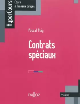 Couverture du produit · Contrats spéciaux - 4e édition: HyperCours
