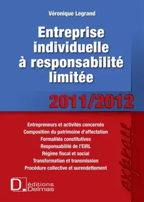 Couverture du produit · Entreprise individuelle à responsabilité limitée