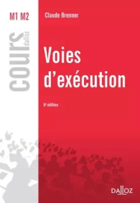 Couverture du produit · Voies d'exécution - 6e éd.: Cours