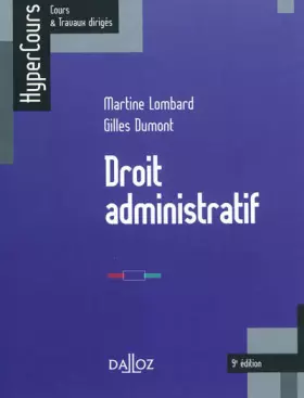Couverture du produit · Droit administratif - 9e éd.: HyperCours