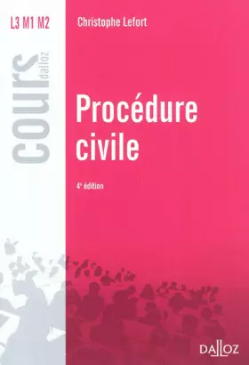 Couverture du produit · Procédure civile - Réimpression - 4e éd.: Cours