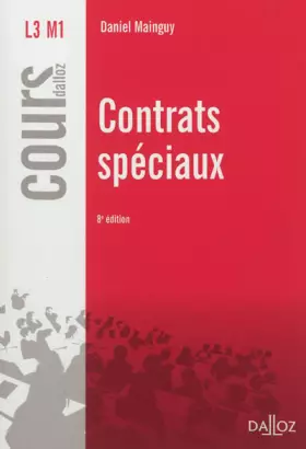 Couverture du produit · Contrats spéciaux - 8e éd.: Cours