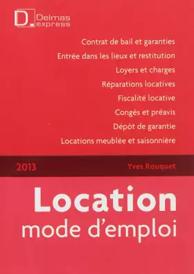 Couverture du produit · Location mode d'emploi