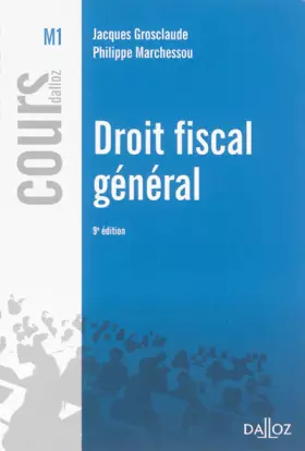 Couverture du produit · Droit fiscal général - 9e éd.