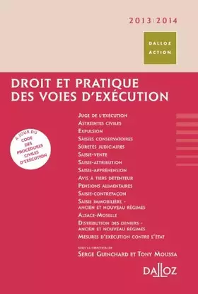 Couverture du produit · Droit et pratique des voies d'exécution 2013/2014